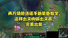 两万场绝活诺手新装备教学,这样出又肉输出又高,完美出装