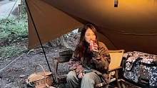 一个女生的露营#露营报告 #户外 #野营 