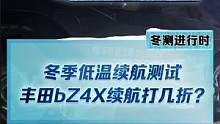 冬季低温续航测试，#丰田bz4x续航达成率37%，大跌眼镜！#新能源冬季大考成绩出炉#2022懂车帝