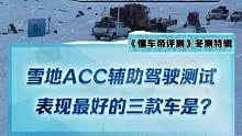 雪地ACC辅助驾驶测试榜单揭晓，表现最好的三款车都有谁？#新能源冬季大考成绩出炉#2022懂车帝新能