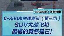SUV大战飞机，第三组最慢的竟然是它！#2022懂车帝新能源冬测 #新能源冬季大考成绩出炉#冬测油电