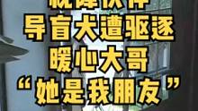 视障群体带导盲犬遭驱逐，暖心男士霸气喊话：她是我朋友！#正能量 #暖心 #导盲犬  #视障群体 