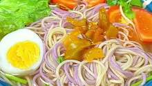 这种既好吃又好看的彩虹蔬菜面，谁能拒绝呢#面条 #这一碗好过瘾