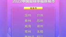 #2022年最具幸福感城市评选  有没有你的家乡？ #娱乐巨咖站