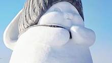 #哈尔滨雪人好可爱 有被今年的雪人可爱到