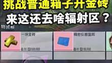 挑战普通箱子开金砖，这地方保底一根金，还去啥辐射区？#地铁逃生