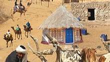 印巴边境附近的沙漠村庄生活 乡村生活国外生活方式#骆驼 #沙漠 #沙漠之旅 #沙漠生活 #国外生活 