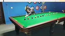 266、咱台球业余爱好者也想清蛇彩，咋练？ #台球蛇彩  #台球走位  #台球杆法   #台球业余爱