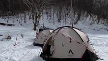 雪天的露营，帐内布置参考#露营报告 #野营 #户外 #雪地露营报告