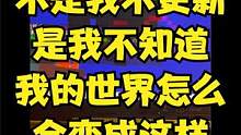 不是我不更新，是我不知道我的世界怎么会变成这样 #叶枫的日常