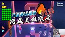 马里奥3D世界隐藏关极限屋，速通挑战，主播崩溃 #任天堂switch  #一起玩游戏 #游戏实况 #