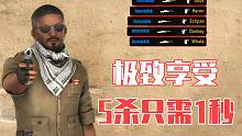 无痛灭队，极致享受 ，只需1秒。看CSGO大佬“开挂”玩CSGO