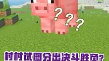#我的世界 #我的世界Minecraft 村村一秒变成猪！这个法杖也太厉害了...