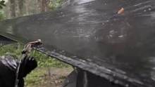 雨下成这样，也不一定好玩#露营报告 #野营 #户外