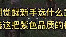 黎明觉醒新手选什么武器？这把紫色武器渡过新手期首选！#黎明觉醒 #黎明觉醒手游 #黎明觉醒生机