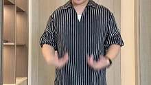 非常适合胖男生的条纹冰丝T恤，显瘦百搭又高级，重点是250斤也可以穿 #微胖穿搭 #显瘦穿搭