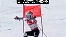 差点飞出去 吓死宝宝了#滑雪 #双板女孩 #冬天的快乐是滑雪给的