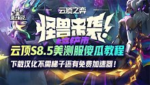 云顶S8.5美测服下载汉化不需梯子傻瓜教程，还有免费加速器！