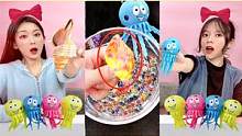 水母里藏着“炫彩海螺”？泡水还听到人鱼唱歌#开箱测评 #解压玩具 #捏捏乐寻宝 #趣味游戏 #搞笑互