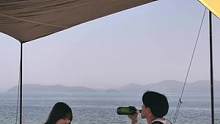 海边露营时光#露营报告 #野营 #户外 #享受这悠闲时光