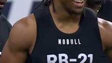 【nfl选秀前五RB】比扬·罗宾逊新秀体测营表现#美式橄榄球 #nfl