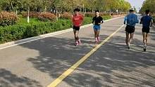 竞走运动员的一堂日常训练课