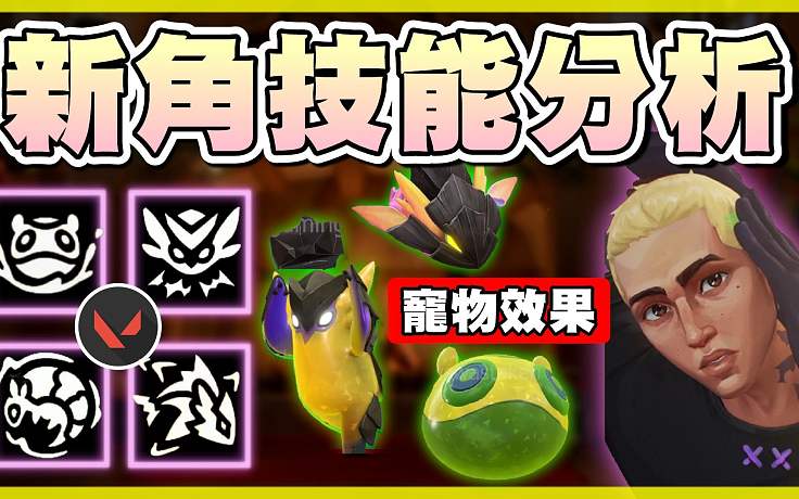 【無畏契約】Gekko技能展示＋分析????讓寵物裝包？新閃光？超OP大招！│瓦羅蘭特│VALORA