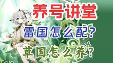 【原神】养号讲堂：以雷国和草国为例讲解角色的养成相关攻略！「第01期」