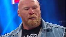 猛兽大布回归RAW现场，一言不合攻击了莱斯利，两人恩怨再度升级 #wwe #鲍比莱斯利  #布洛克莱