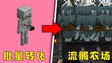 我的世界：流髑农场，批量转化，一举三得