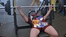 底部停顿卧推120kg×5个  力量举专项赛推训练  新个人记录 裸腕无装  玩IPF全球赛规则（新
