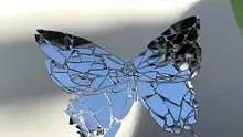 #破碎的镜子废物利用做成蝴蝶 原来破碎的镜子也可以这么好看#浪漫 #治愈