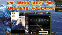 DNF：旭旭宝宝“被办烂”！跨六大树哥一战成名，每人分红8250万