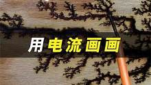 分形木材燃烧是什么？木板通上电便能自己产生花纹，什么原理 #知识 #科学 #趣味科普 #物理 #原理