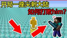 我的世界：开局一座尖刺大陆，如何打败him？