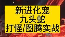 【妄想山海乾坤】新进化宠-九头蛇  打怪/图腾实战  技能整体伤害 #妄想山海 #进化宠 #九头蛇 