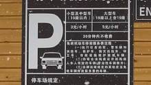 各位租车的老板，本来真不建议停在这里啊，但是一看到停车场的标识，我沉默了.....#一种很新的玩雪方