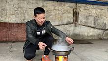 几根柴就能烧2.3个小时的柴火灶，真实用，难怪这么火爆