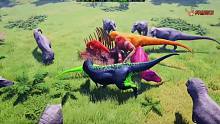 恐龙岛大猎杀，恐龙打架进化，紧张刺激