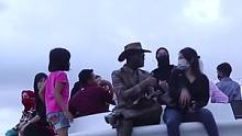 Cowboy prank Best cowboy prank best statue scare p