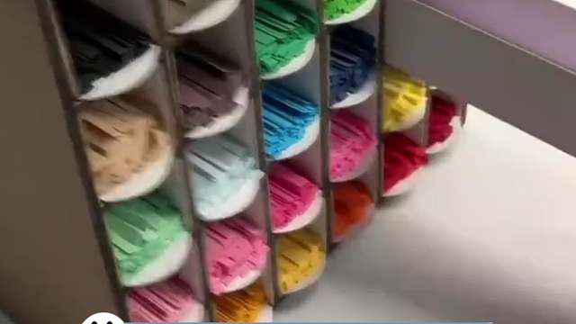 我不需要后面的画，把这个条条纸给我剪就够我玩一天啦~