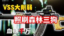 【逃离塔科夫】VSS大削弱但近战还是很强，无伤刷森林3狗血赚千万
