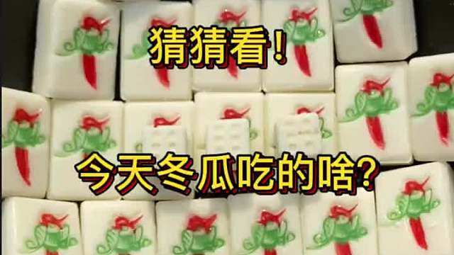 今天冬瓜吃的啥？有知道的朋友评论区告诉我哦！