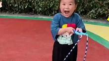 跳绳很重要呀！很多家长买错了，绳子不对，孩子不容易上手，试试这款#竹节跳绳#宝妈推荐#儿童跳绳#适合