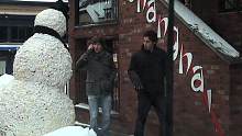Scary Snowman Hidden Camera Practical Joke Try Not