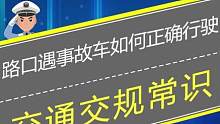 十字路口遇前车发生事故后如何正确行驶 #交规 #遵守交通规则 #交通事故 #遵守交规 #交通安全 #