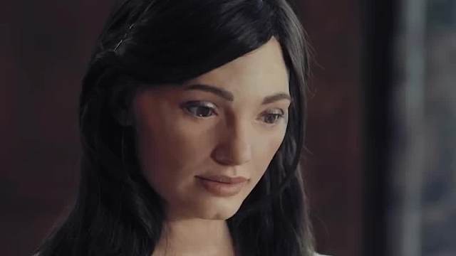 会画像的美女机器人