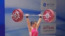 郭姐姐亚锦赛挺举三把#举重 #2023亚洲举重锦标赛 #奥运冠军 #郭婞淳 #挺举