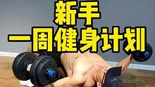 新手一周健身计划#健身干货 
