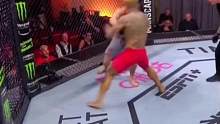 #格斗 #体育精神 #综合格斗 #ufc UFC精英赛李凯文第一局就KO了吕凯获得胜利！